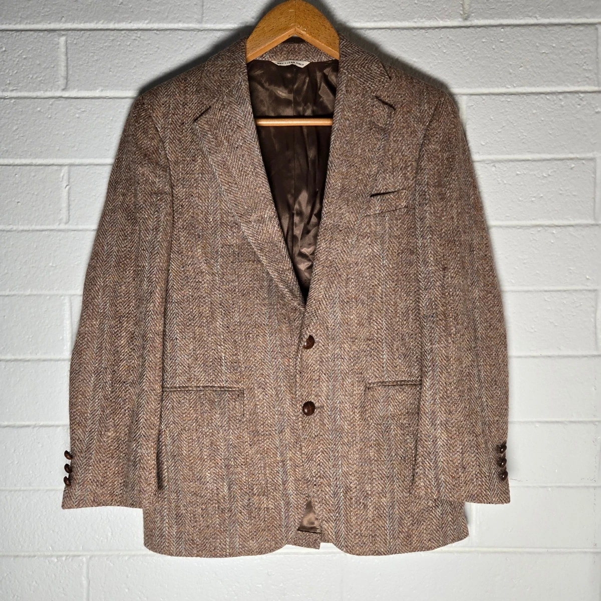 Tweed Regular 40 Jacket Vintage Suit Jackets & Blazers for Men for
