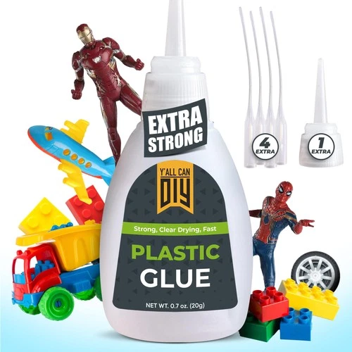 Plastic Glue for Models, Miniatures, Legos, PLA, 3D Printing Repair. Fast Set...