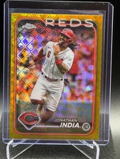 Jonathan India 2024 Topps Chrome Logofractor Gold Refractor #25/50 - Reds