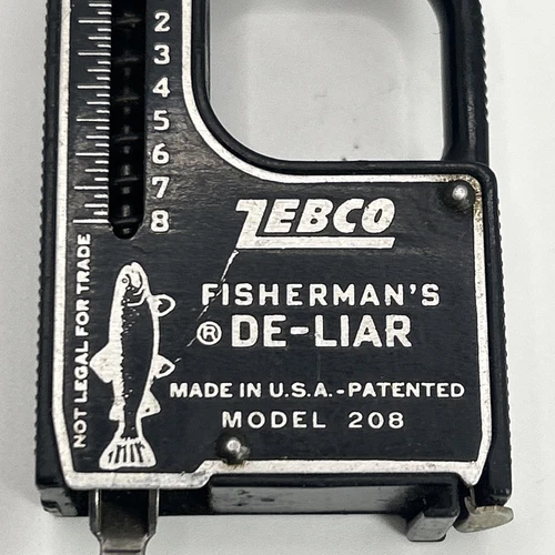 Vintage Zebco De-Liar Model 228 Fishing Scale 8LBS and 2’ Tape Measure - USA - Picture 2 of 6