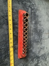 Snap On 38 Drive Semi Deep Socket Set 6pt Sae.descrip For Sizes.