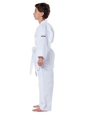 KWON CLUBLINE Kinder Karateanzug Junior Basic mit Gürtel, Weiß, 80-190 cm