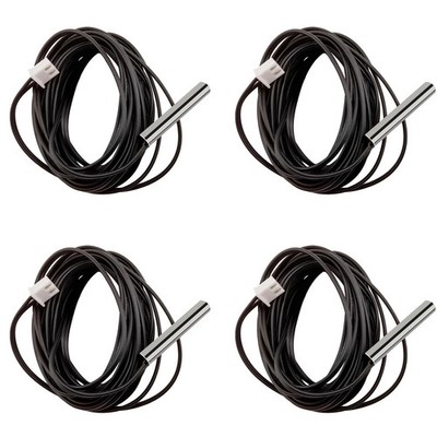 4pcs 10K Thermistor 3 M, 3950 NTC 10K Thermistor Temperature Sensor Probe, St
