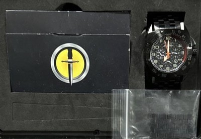 MTM Patriot Black Tit PAT-TBK-BLCK-MBTI Wristwatch Watch DEAD Battery r#