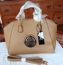 Dasein Handbag Satchel Camel Pebble Shoulder Purse Top Handle New w/Tags