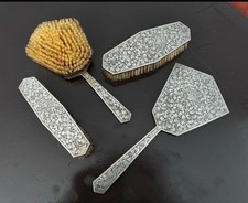 Set toilette specchio spazzole argento 800  Firenze Silver set