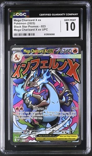 Mega Charizard X EX *CGC 10* Full Art *Phantasmal Flames UPC Promo* #23