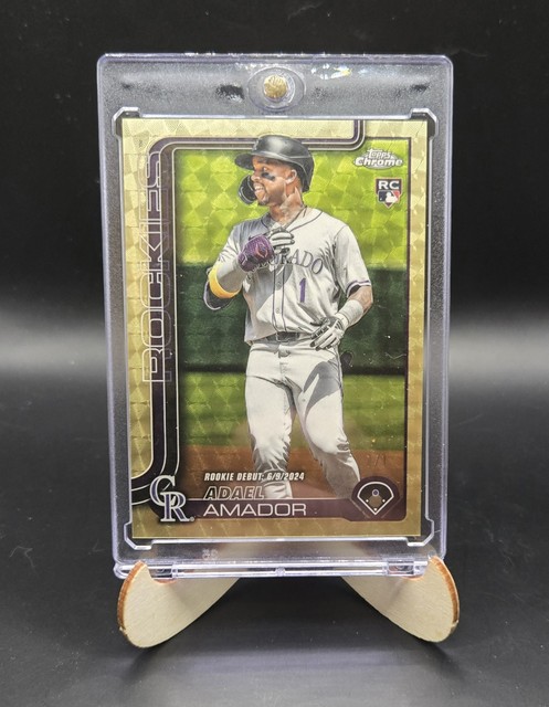 SUPERFRACTOR 2025 Topps Chrome Update Adael Amador 1/1 RC Rookie Rockies