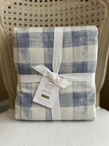 Fienile in ceramica Rhett Check KING/CAL. Copripiumino KING blu nuovo con etichetta - Foto 1 di 2