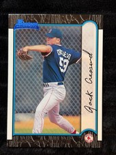 Jack Cressend Boston Red Sox Pitcher 1996 Bowman Rookie Baseball Card #103