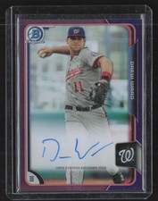 2015 Bowman #BCAP-DW Drew Ward Chrome Prospect Autographs Purple Refractor #/250