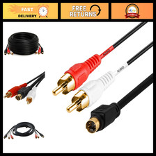 75ft S-Video Cable 4-PIN Mini Din SVHS Cord for Home Theater, DVD, Camcorder