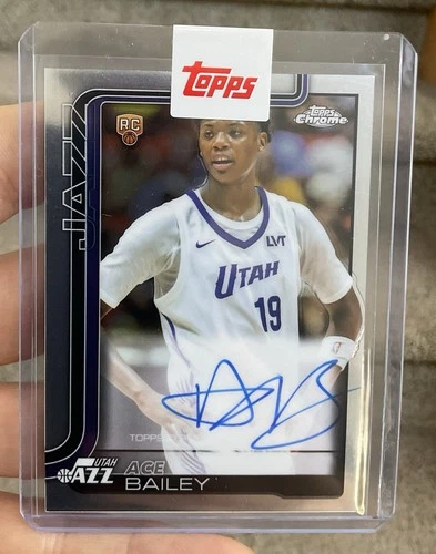 2025-26 Topps Chrome ACE BAILEY Autograph Refractor Auto RC Sealed Mint
