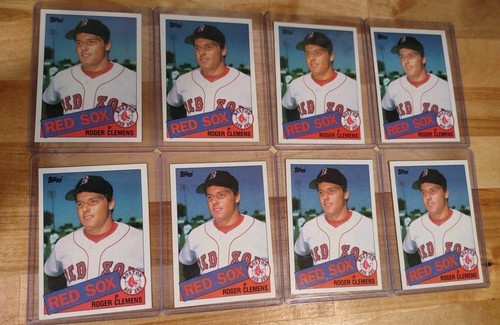 1985 Topps Baseball #181 Roger Clemens Rookie RC Lot of 8 Cards