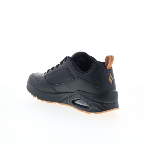 Skechers Uno - Alder 183012-B Mens Black Synthetic Lifestyle Sneakers Shoes - Picture 6 of 8