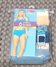 6 Cotton Briefs Fruit Of The Loom Size 10/3XL Multicolor
