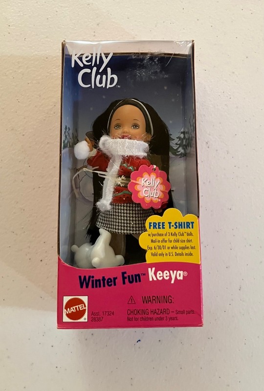 Barbie Kelly Club Winter Fun Keeya AA 2000 vintage Mattel NIB