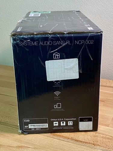 Onkyo NCP-302 Wireless Speaker - Bluetooth/WiFi/Chromecast (BLACK) - TESTED - Picture 8 of 8