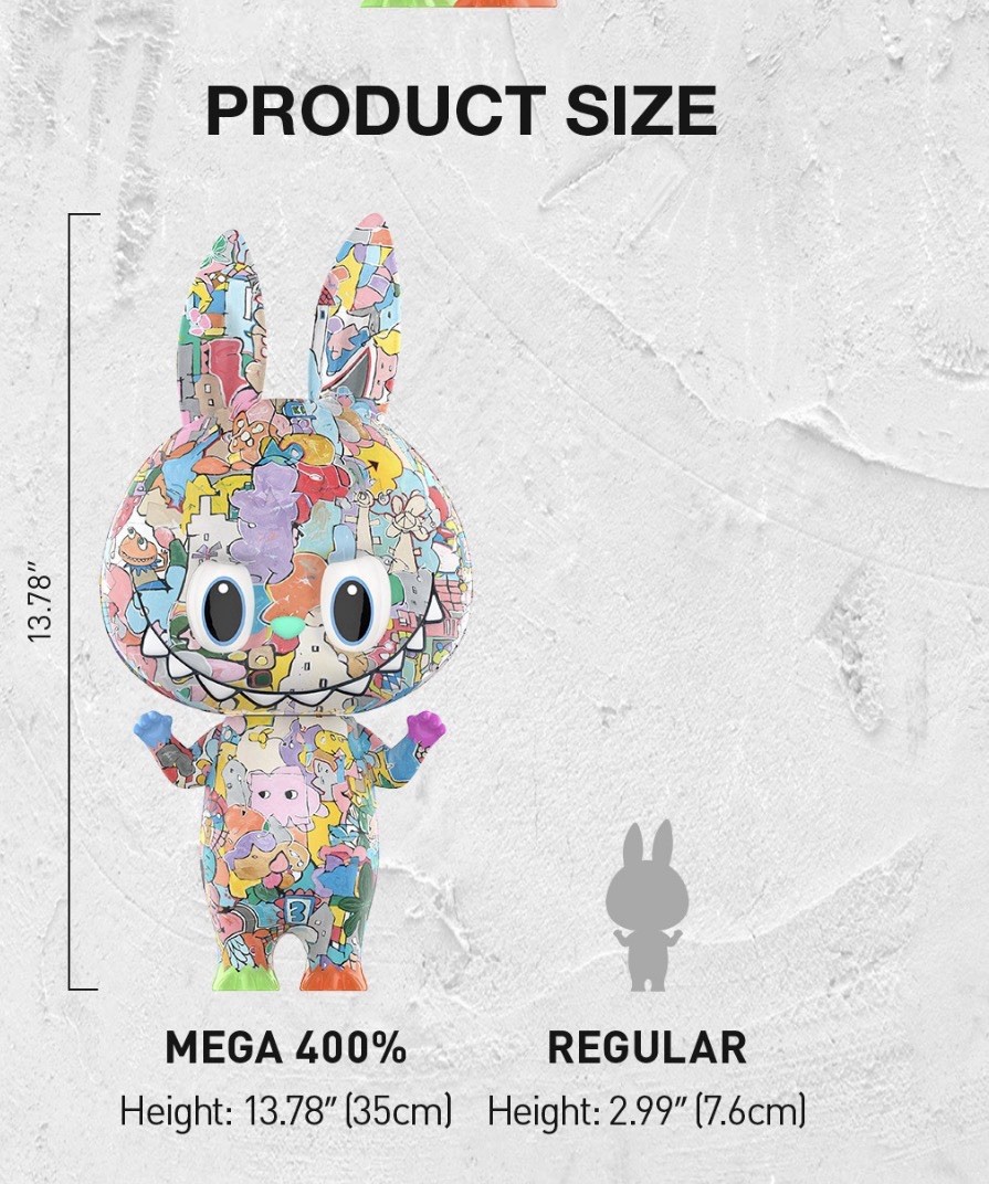 Pop Mart Mega Labubu 400% 10th Anniversary NO BOX | eBay