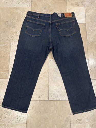 Pantalones de mezclilla para hombre Levi's 559 44/29 B&T calce relajado pierna recta azul - Imagen 6 de 8