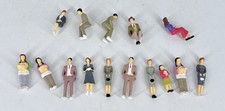 15 Pcs Scale Plastic Models 1:32 People Sitting Standing Figures Plastic 1 Gauge