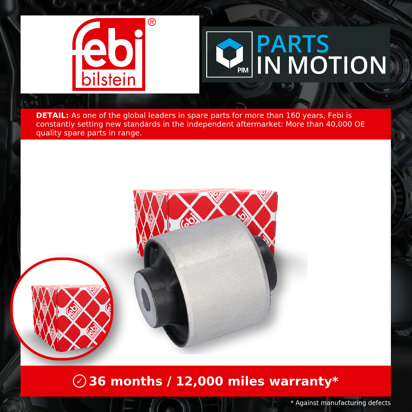 Febi Bilstein Control Arm Bush 179607 Fits Tesla Front Axle - OE Performance - Image 2