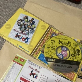 SS Sega Saturn irtua Fighter Kids obi postcard etc. SEGA SATURN software