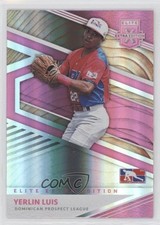2020 Panini Elite Extra Edition Dominican Prospect League Pink Yerlin Luis 0c2