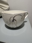 Mikasa Love Story Fine China Cup White Black Gold Scroll Swirl Design — photo 3