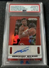 2024 Prizm Deca - DOMINIQUE WILKENS AUTO SSP Red /99 - PSA 10 POP 1 - 1/1 HOF