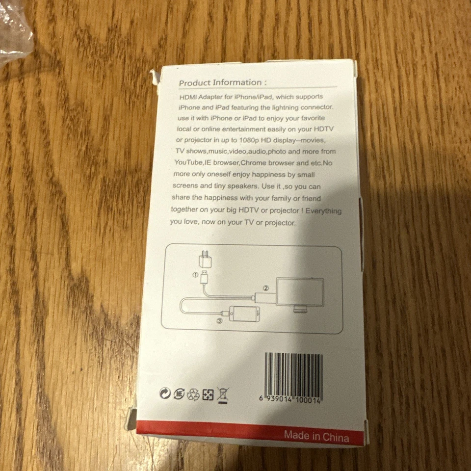 Universal Lightning HDTV Cable Adapter for Video & Charge to Plug & Play  - Image 2 of 2