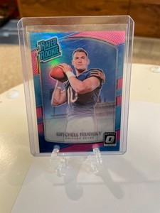 MITCHELL TRUBISKY 2017 Panini Donruss Optic Rated Rookie Card #178 Pink Prizm