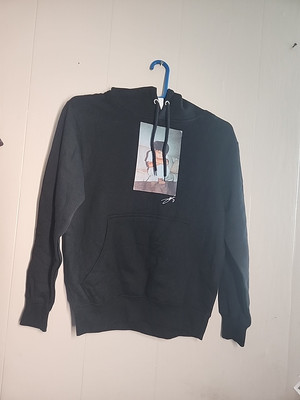 Lane Seven LS14001 Unisex   Premium Pullover Stylish Black Hoodie Small Graphic.