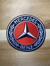 3 Inch Mercedes Benz Embroidered  Iron Sew On Car Collection Racing Patch 