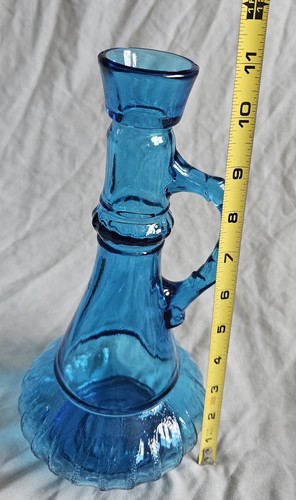 Decanter bottiglia liquore JIM BEAM anni 70 blu genio MCM KY-DRB 230-11973 - Foto 7 di 7