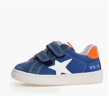 NWT NATURINO PINN Sneaker in Azure-White-Orange - Sz 8