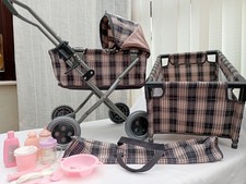 Silver Cross Dolls Play Set Consists Of Pram And Travel Cot