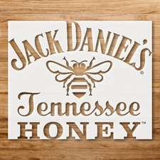 Jack Daniels Honey Logo Stencil for Custom Painting Projects - StencilAir