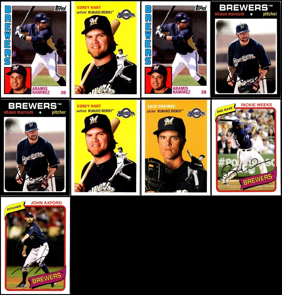 Lote de cartas 2012 Topps Archives Milwaukee Brewers (21) - ÚLTIMA CHANCE - NÃO PERCA... - Imagem 2 de 4