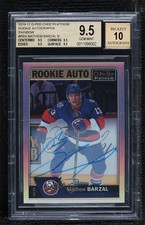 2016 O-Pee-Chee Platinum Rookie Rainbow Mathew Barzal BGS 9.5 GEM MINT Auto ya6