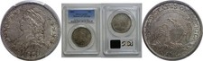 1809 50C Capped Bust Half Dollar III Edge PCGS AU-55