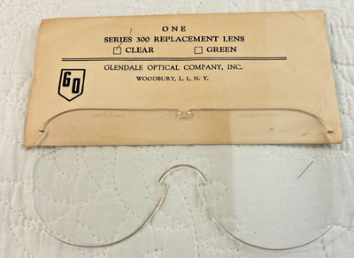 Vintage Glendale Optical Woodbury Long Island NY Safety Glasses Replacement Lens