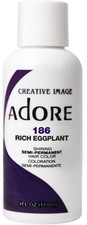 Adore Semi Permanent Hair Color 186 Rich Eggplant 4 oz pure limited