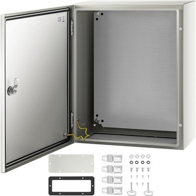 20x16x8in Industrial Steel Enclosure IP66 Certified NEMA 4X Waterproof Box