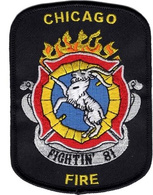 Company Patch: Chicago Fire Fightin`81, Grösse: 8,4 x 11,5 cm