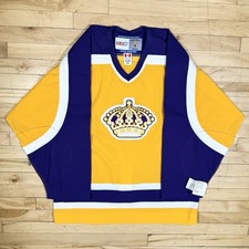 Los Angeles Kings Vintage CCM MIC Authentic Throwback NHL Hockey Jersey Size 50