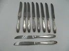 10 Sterling Silver Handled International Dinner Knives… Prelude Pattern