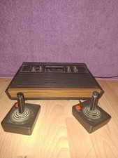 Atari 2600 Woody Vintage Game Console Tested Working, With Games and Controllers