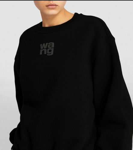 ALEXANDER WANG Puff Print Terry Sweatshirt Size S RRP£305 (X) - Picture 4 of 11