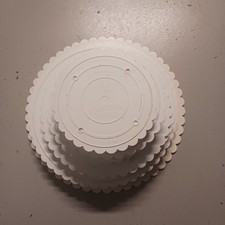7 Wilton Cake Separator Plates Assorted Sizes
